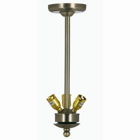 14 Inch Drop Suspension Antique Brass 3 Light Fitting modern ceiling lamp