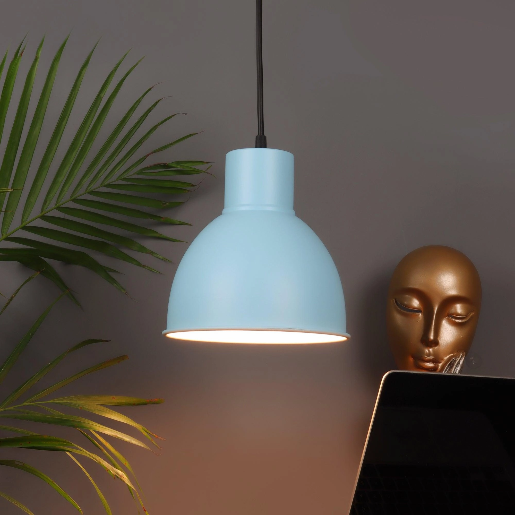 1965 Monging Blue Hanging Light by SS Lightings