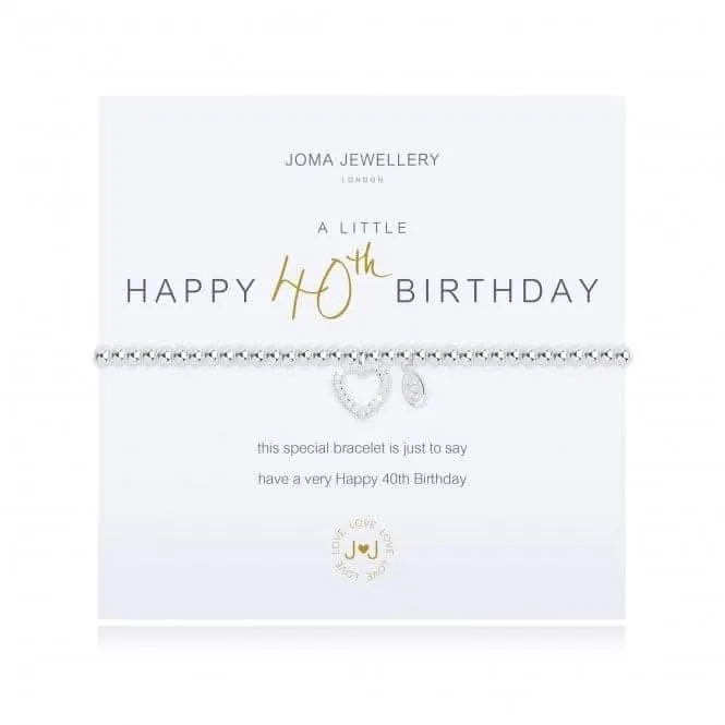 A Little 40Th Birthday Bracelet 2073 Joma Jewellery
