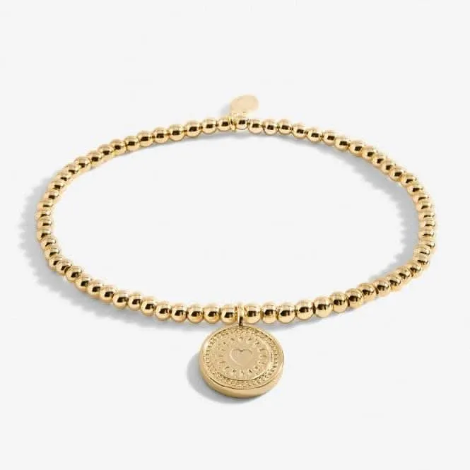 A Little 60th Birthday Gold Plated 17.5cm Stretch Bracelet 6992 Joma Jewellery