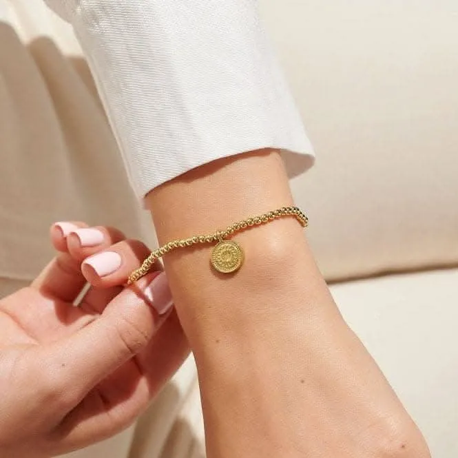 A Little 60th Birthday Gold Plated 17.5cm Stretch Bracelet 6992 Joma Jewellery