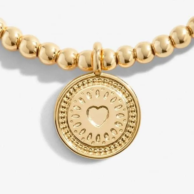 A Little 60th Birthday Gold Plated 17.5cm Stretch Bracelet 6992 Joma Jewellery