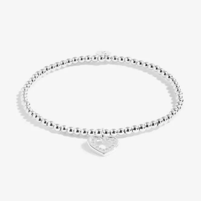 A Little Be Your Own Kind Of Beautiful Silver 17.5cm Stretch Bracelet 5225 Joma Jewellery