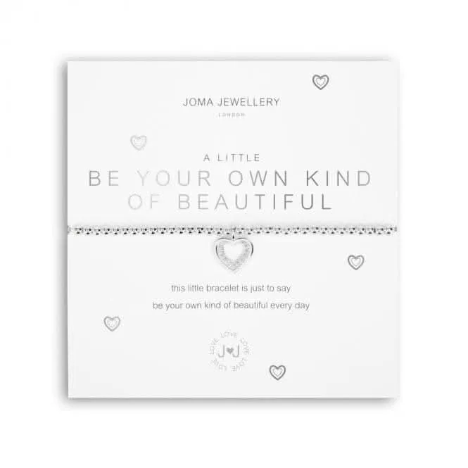 A Little Be Your Own Kind Of Beautiful Silver 17.5cm Stretch Bracelet 5225 Joma Jewellery
