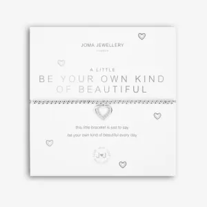 A Little Be Your Own Kind Of Beautiful Silver 17.5cm Stretch Bracelet 5225 Joma Jewellery
