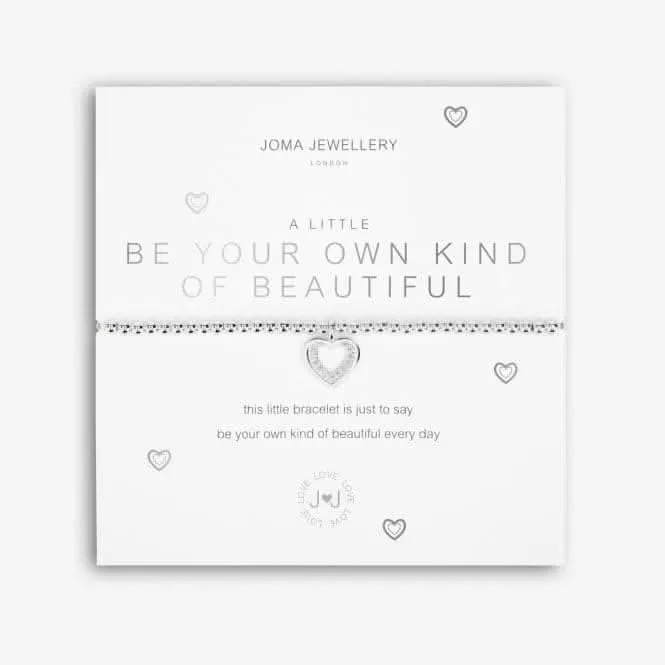 A Little Be Your Own Kind Of Beautiful Silver 17.5cm Stretch Bracelet 5225 Joma Jewellery