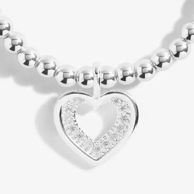 A Little Be Your Own Kind Of Beautiful Silver 17.5cm Stretch Bracelet 5225 Joma Jewellery