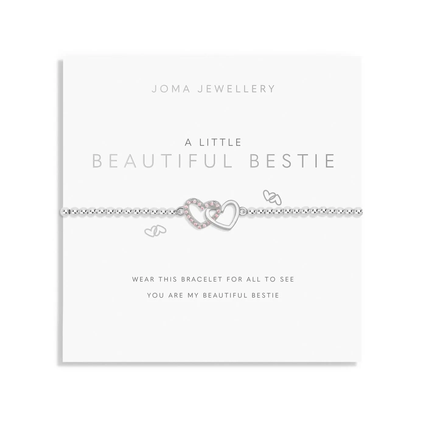 A Little Beautiful Bestie Silver Plated Bracelet 7413 Joma Jewellery