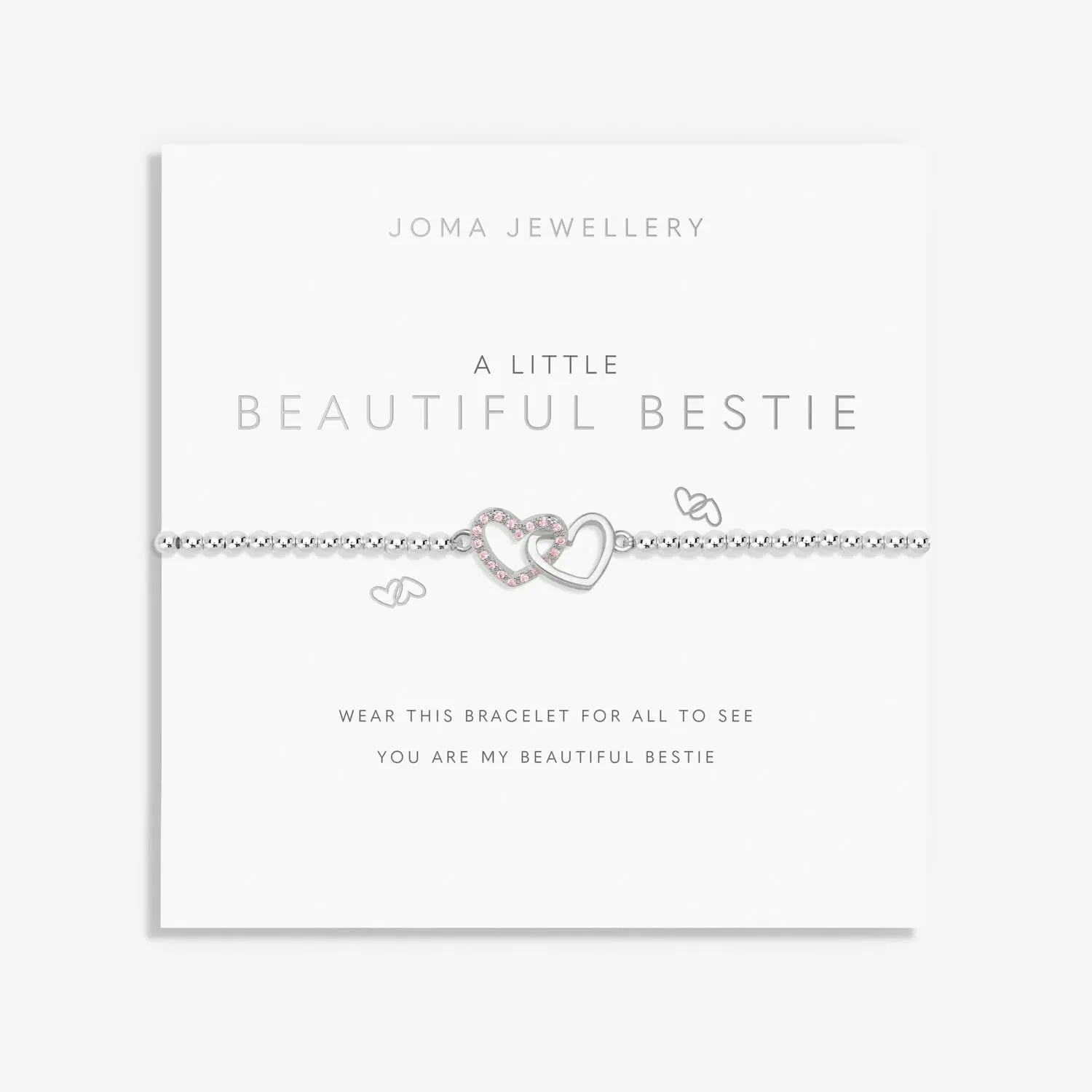 A Little Beautiful Bestie Silver Plated Bracelet 7413 Joma Jewellery