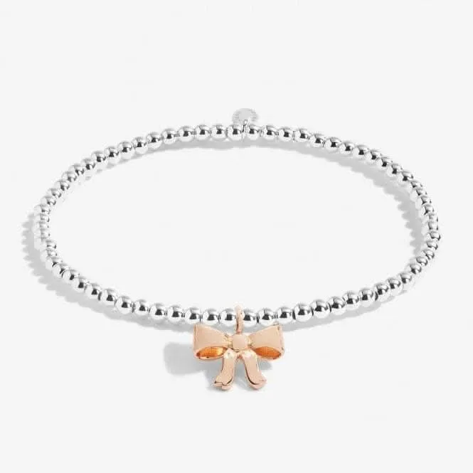 A Little Beautiful Silver Rose Gold Plated 15.5cm Bracelet C722 Joma Jewellery