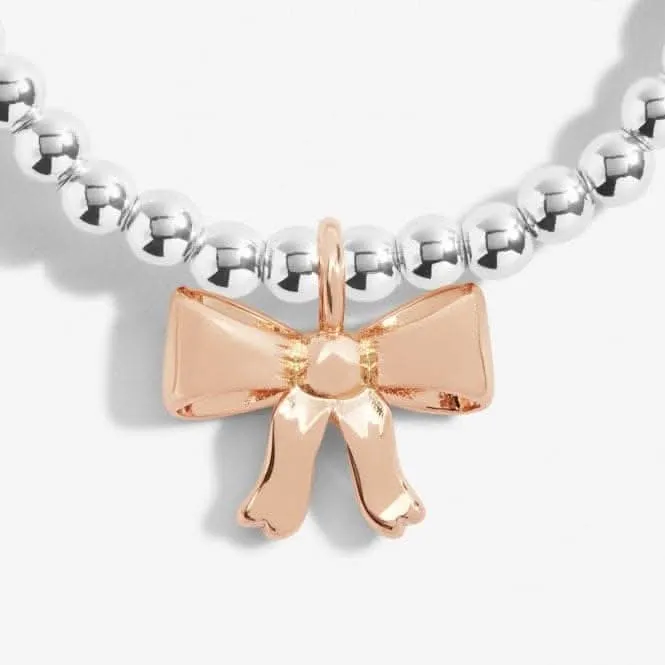 A Little Beautiful Silver Rose Gold Plated 15.5cm Bracelet C722 Joma Jewellery