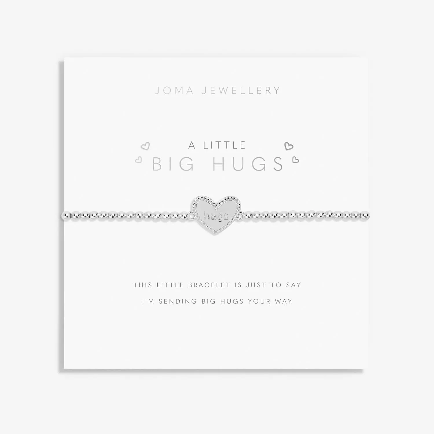 A Little Big Hugs Silver Plated Bracelet 7403 Joma Jewellery