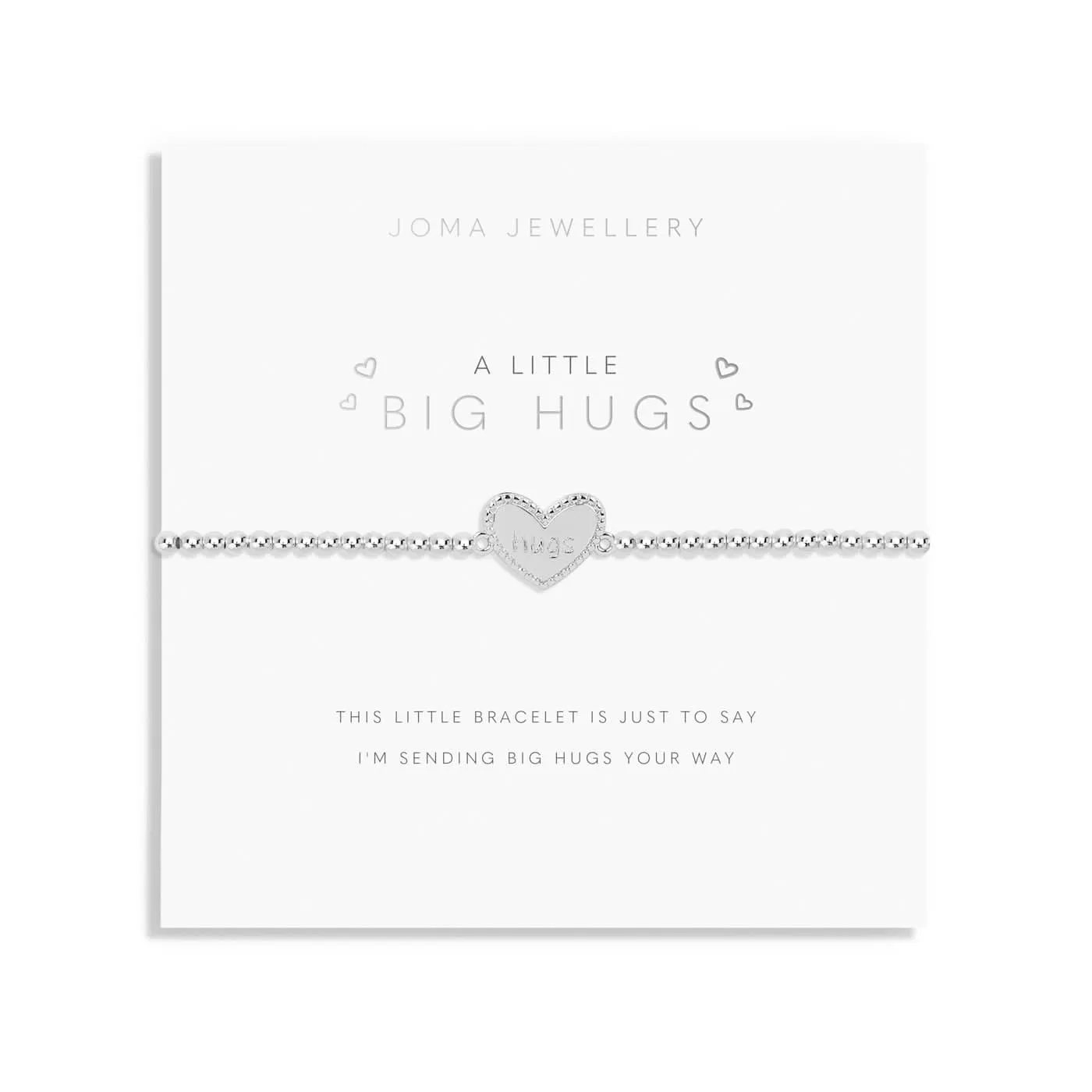 A Little Big Hugs Silver Plated Bracelet 7403 Joma Jewellery
