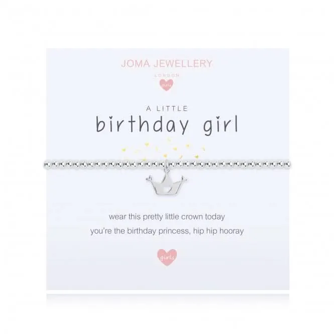 A Little Birthday Girl 10.5cm Stretch Bracelet C449 Joma Jewellery