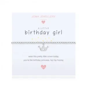 A Little Birthday Girl 10.5cm Stretch Bracelet C449 Joma Jewellery
