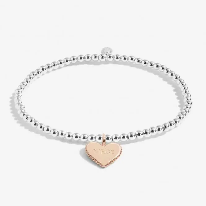 A Little Fabulous Niece Silver Rose Gold Plated 15.5cm Bracelet C716 Joma Jewellery