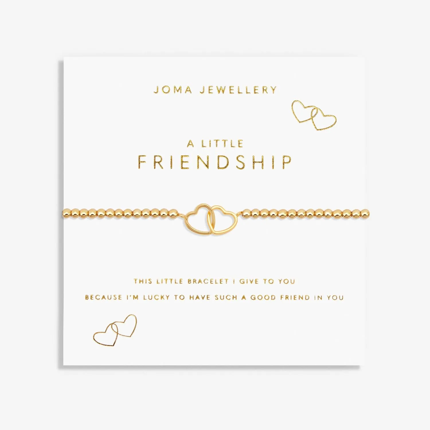 A Little Friendship Gold Plated Bracelet 7589 Joma Jewellery