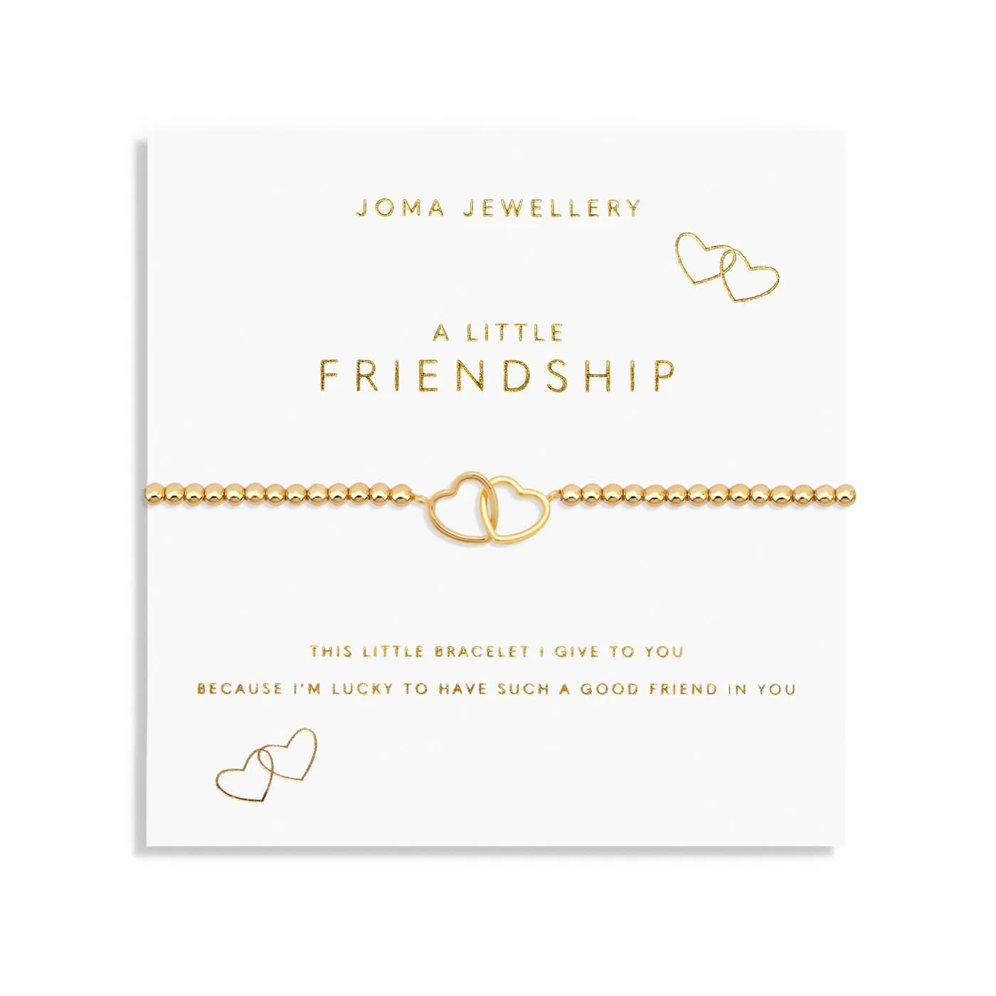 A Little Friendship Gold Plated Bracelet 7589 Joma Jewellery