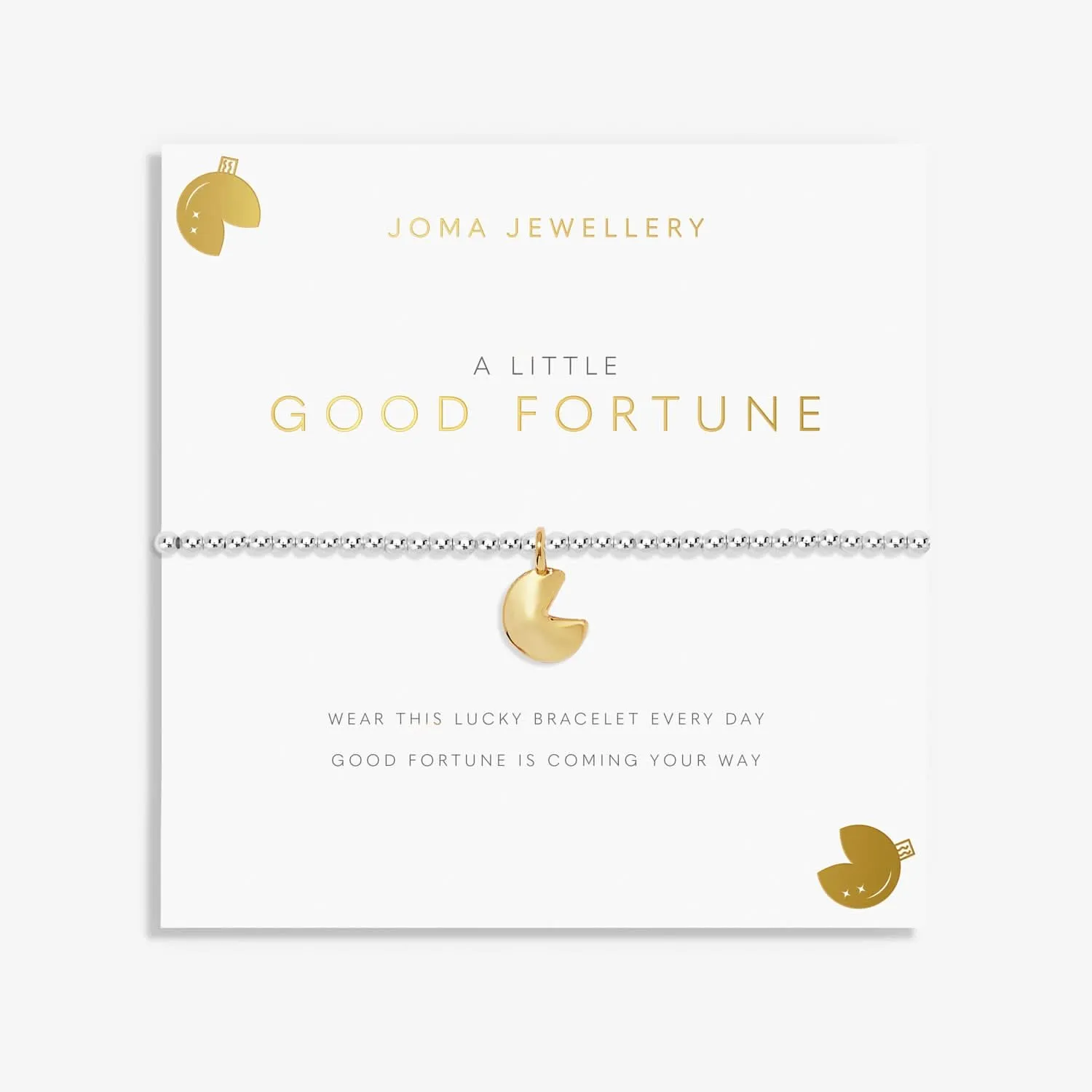 A Little Good Fortune Silver Gold Plated Bracelet 7396 Joma Jewellery