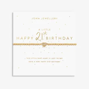 A Little Happy 21st Gold Plated Bracelet 7581 Joma Jewellery