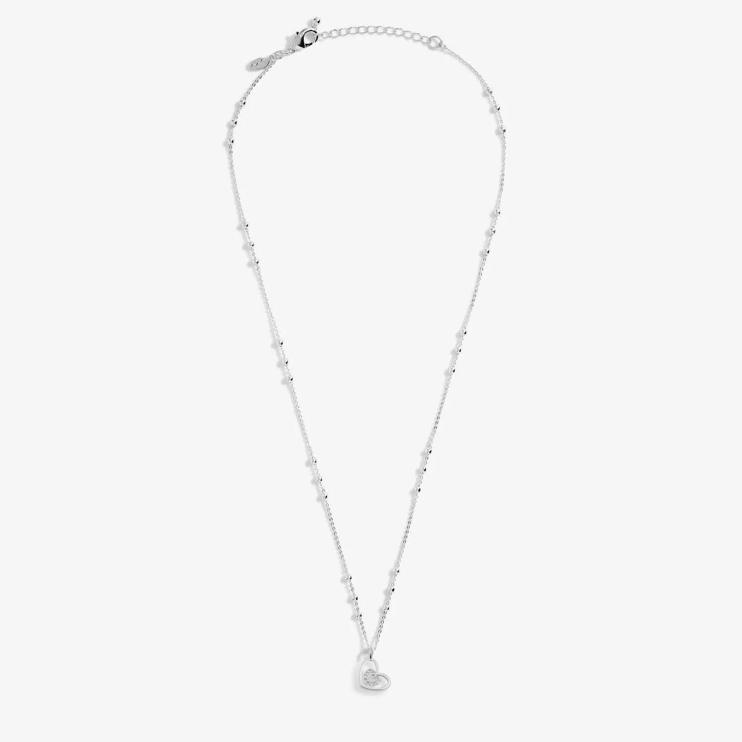 A Little Happy Birthday Auntie Silver Plated Necklace 7811 Joma Jewellery