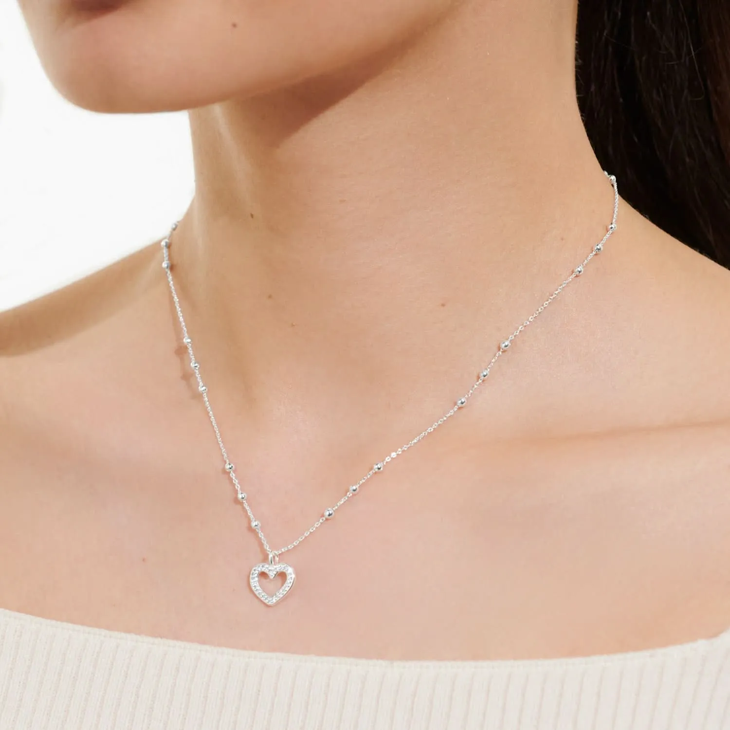 A Little Happy Birthday Sister Silver Plated Necklace 7809 Joma Jewellery
