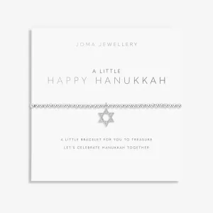 A Little Happy Hanukkah Silver Plated Bracelet 7626 Joma Jewellery