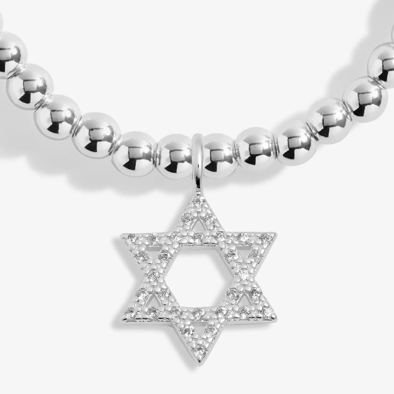 A Little Happy Hanukkah Silver Plated Bracelet 7626 Joma Jewellery