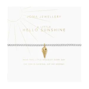 A Little Hello Sunshine Silver Gold Plated 15.5cm Bracelet C719 Joma Jewellery
