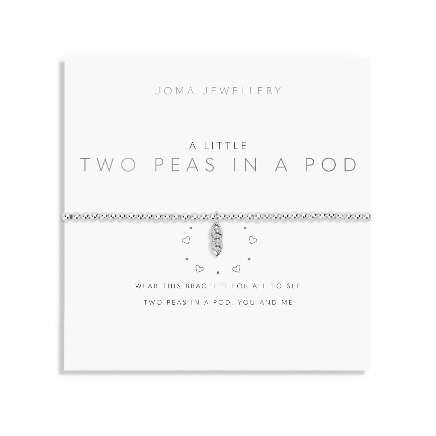 A Little Two Peas A Pod Silver Plated Bracelet 7397 Joma Jewellery