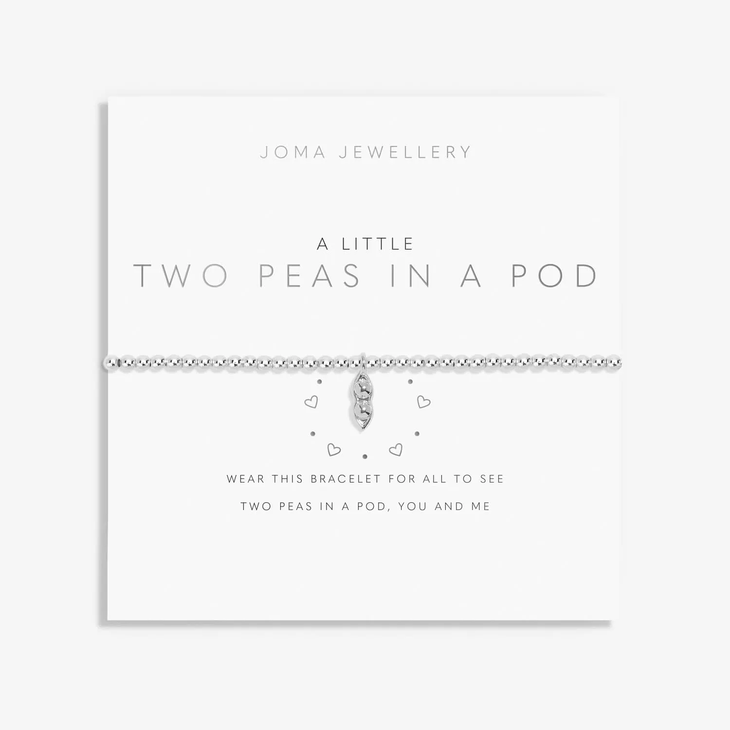 A Little Two Peas A Pod Silver Plated Bracelet 7397 Joma Jewellery