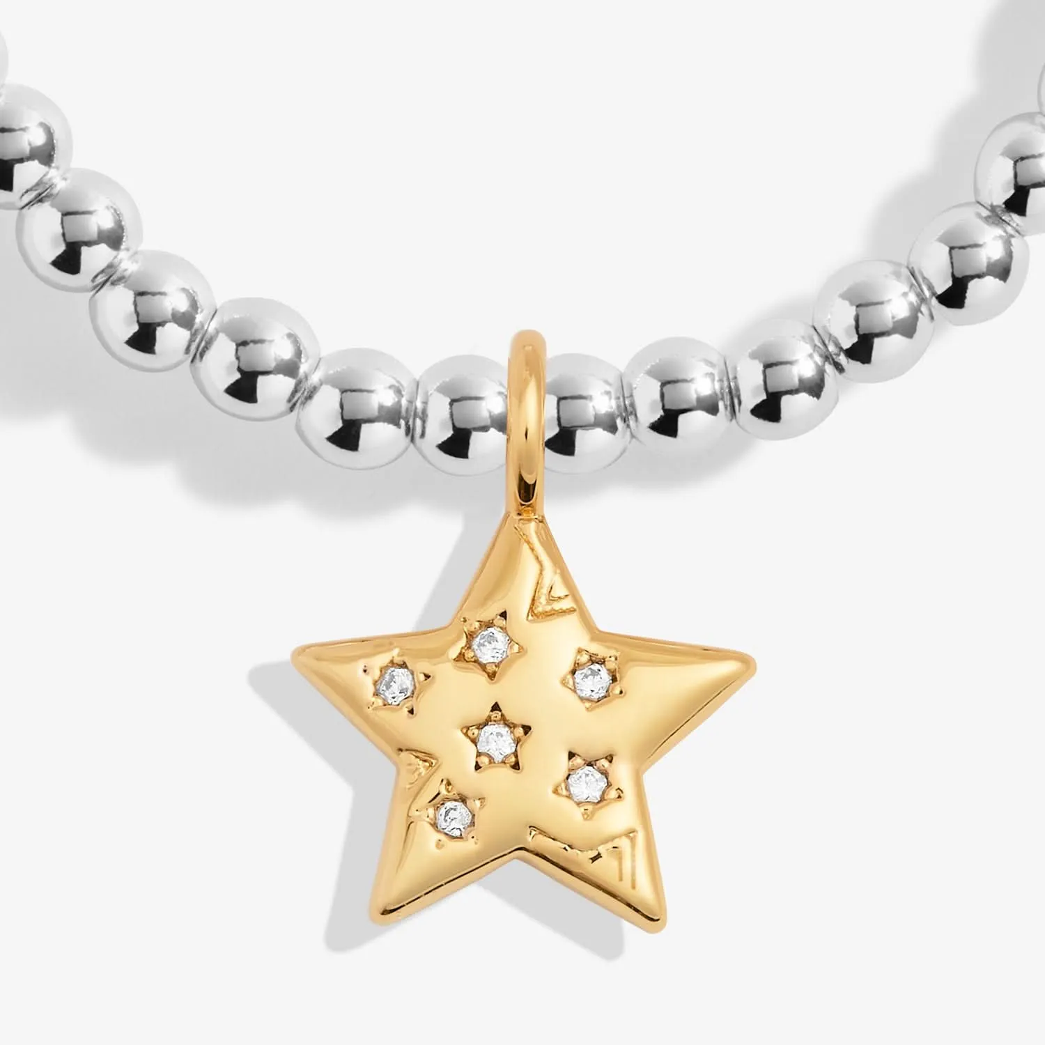 A Little Written The Stars Silver Gold Plated Bracelet 7410 Joma Jewellery