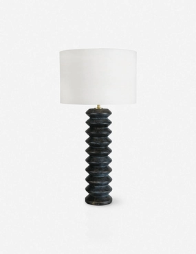 Accordion Table Lamp by Regina Andrews, Ebony premium Danish lighting