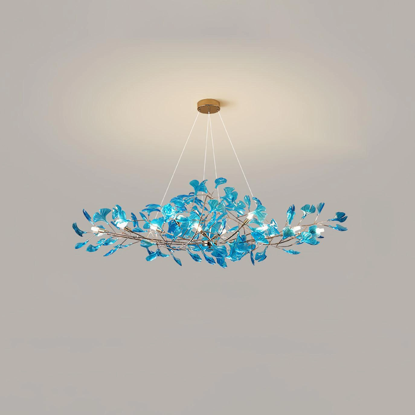 Acrylic Ginkgo Leaf Chandelier