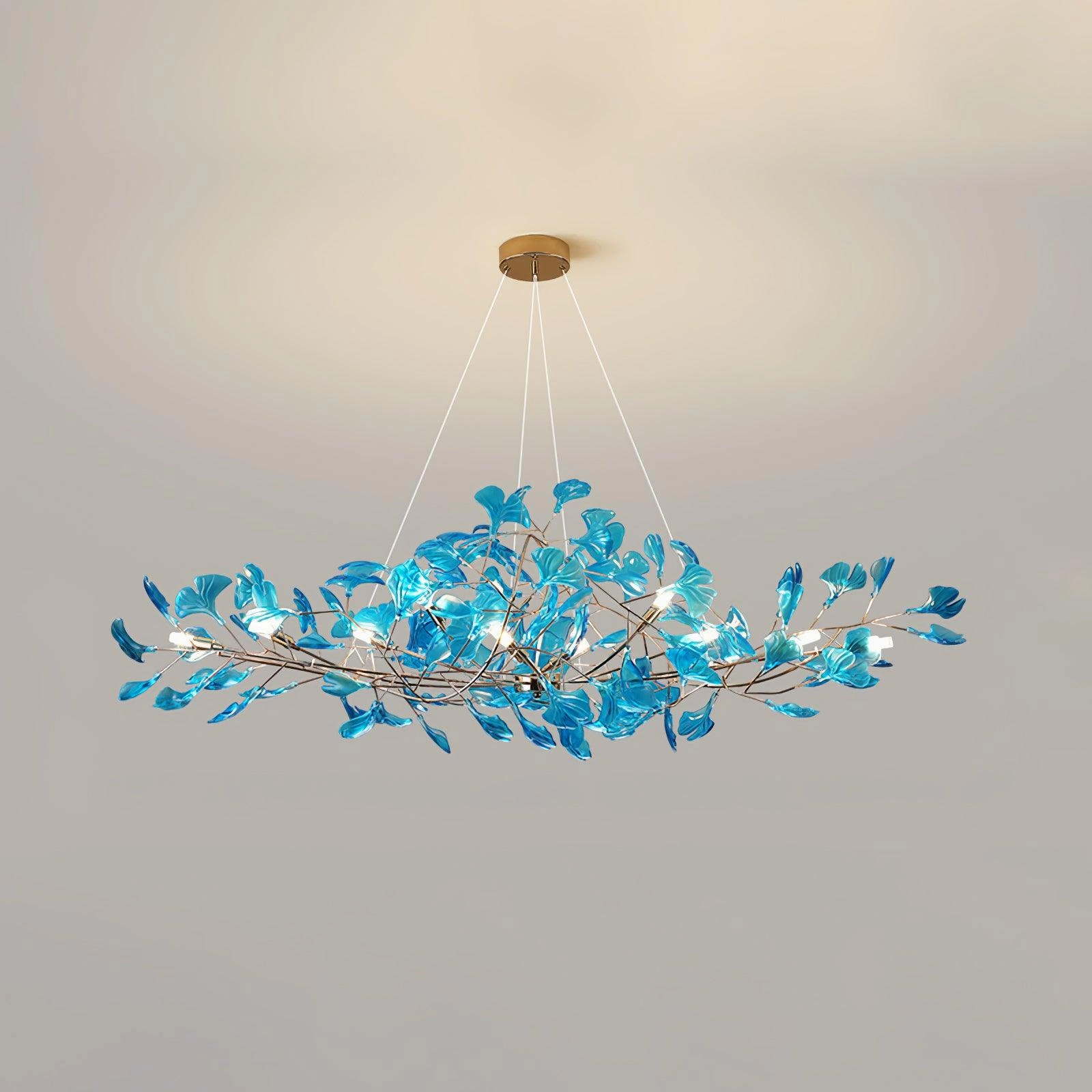Acrylic Ginkgo Leaf Chandelier