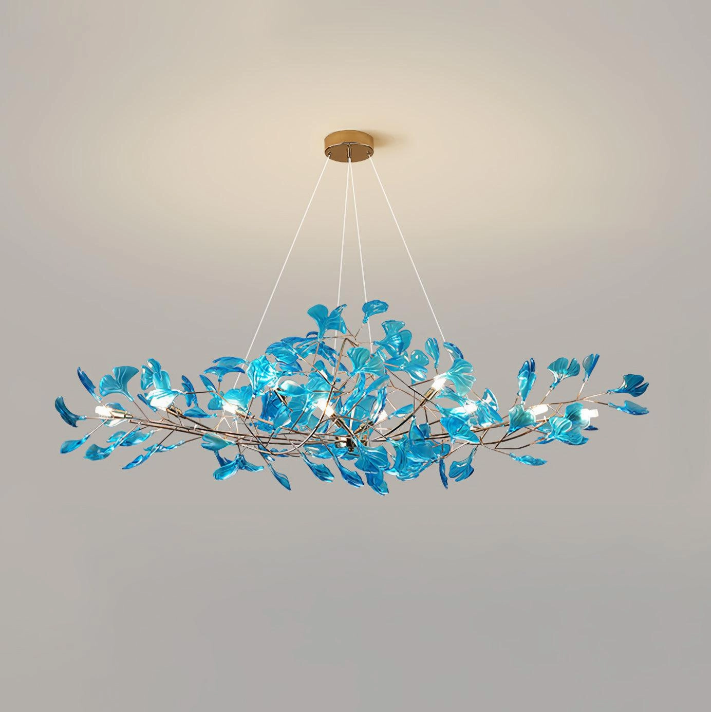 Acrylic Ginkgo Leaf Chandelier