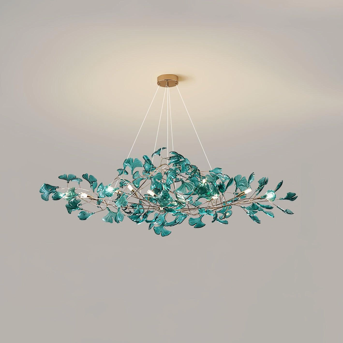 Acrylic Ginkgo Leaf Chandelier