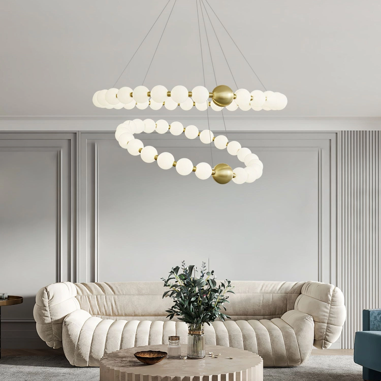 Acrylic Pearls Chandelier