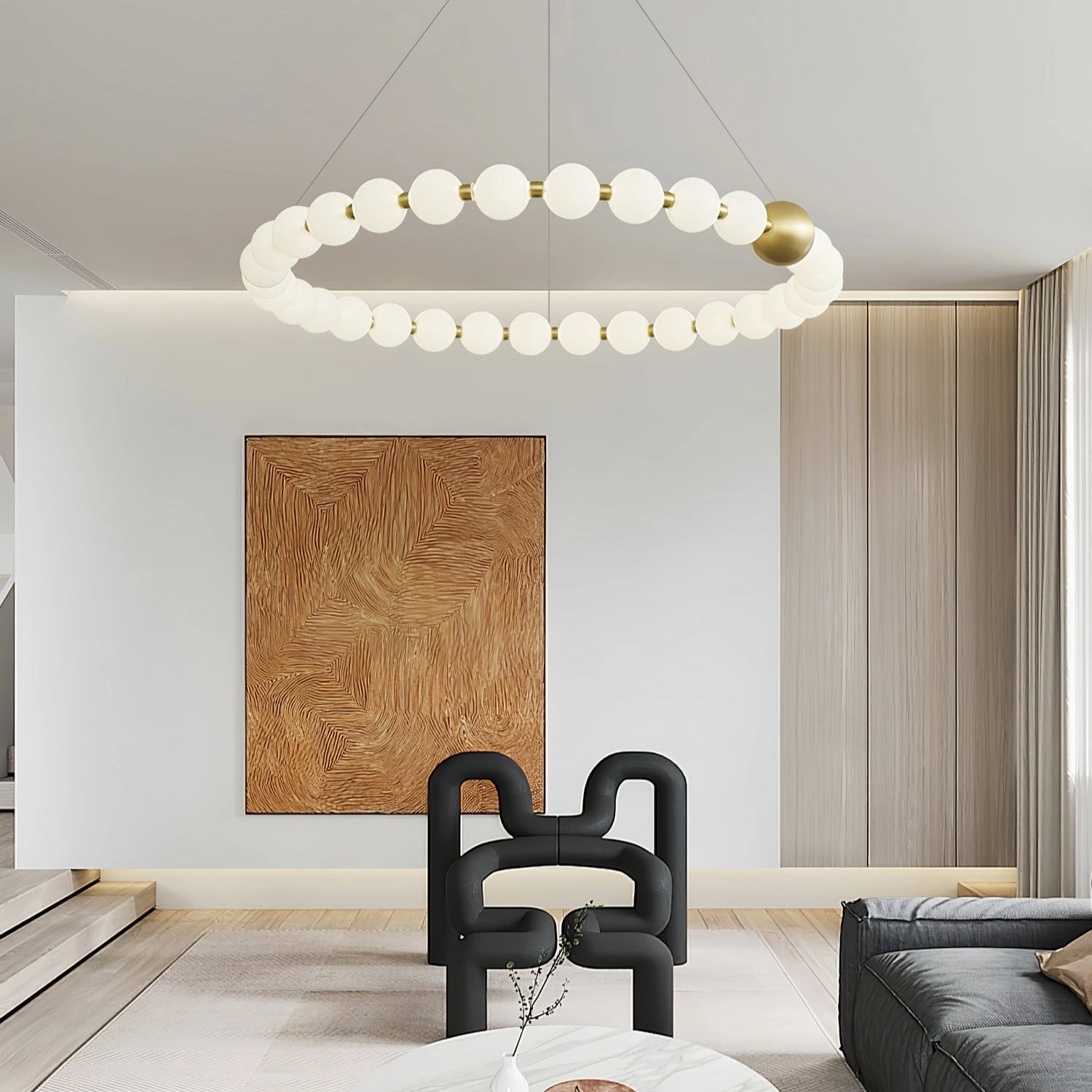 Acrylic Pearls Chandelier
