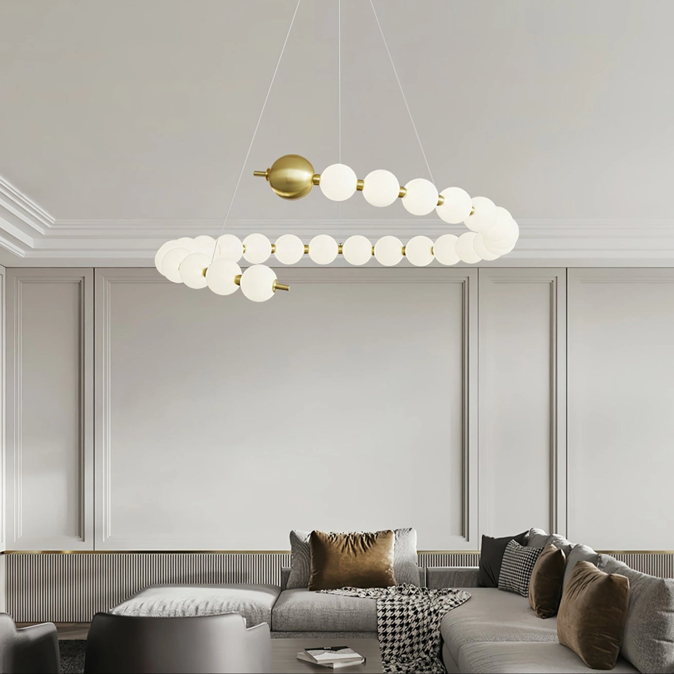 Acrylic Pearls Chandelier