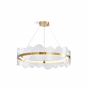 Acrylic Wave Chandelier flowerpot LED lamp