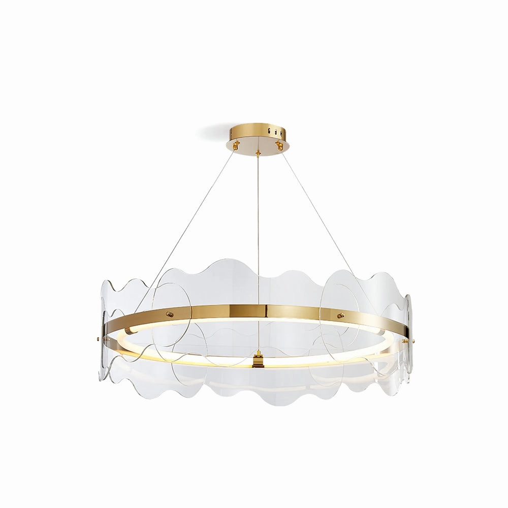 Acrylic Wave Chandelier flowerpot LED lamp