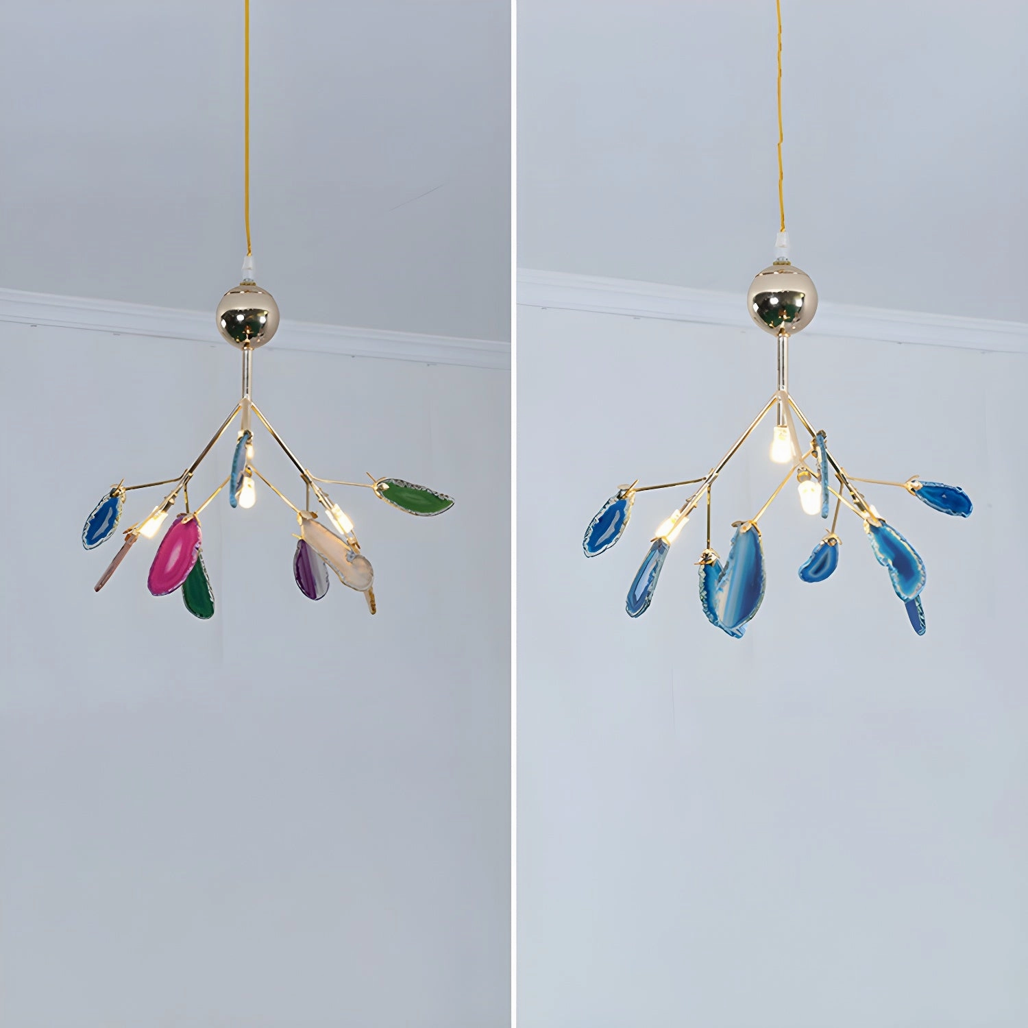 Agate Flake Chandelier