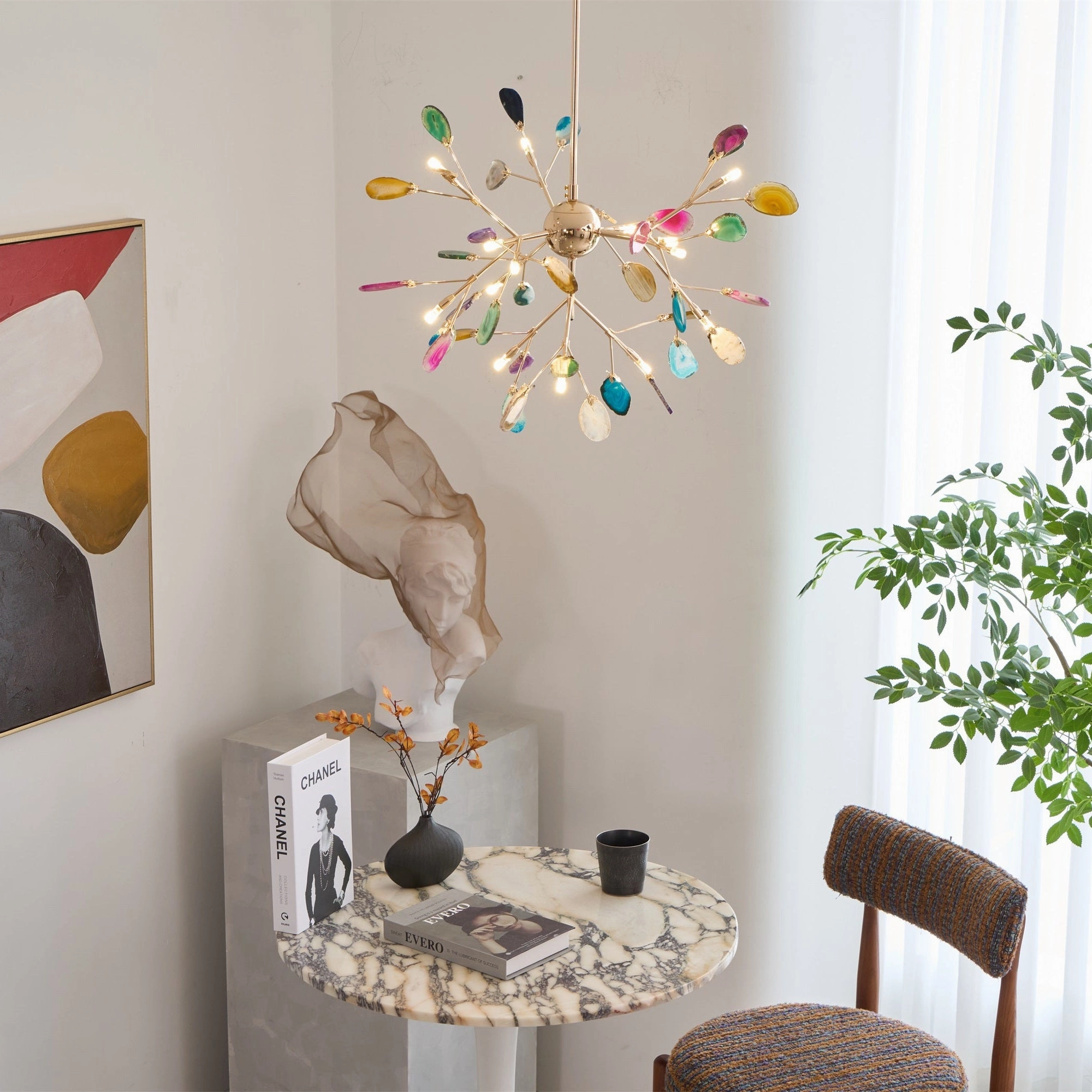 Agate Flake Chandelier