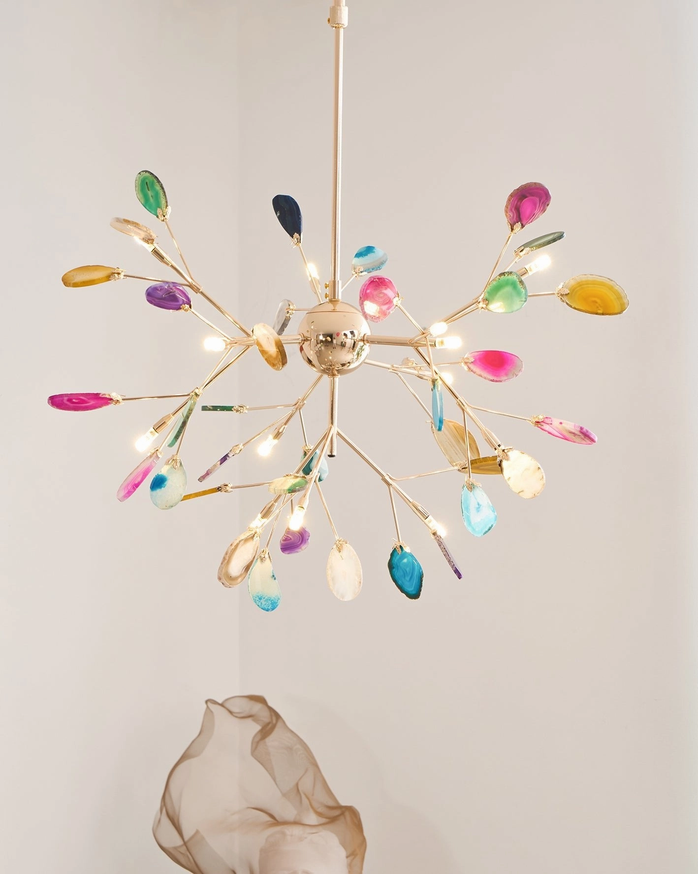 Agate Flake Chandelier