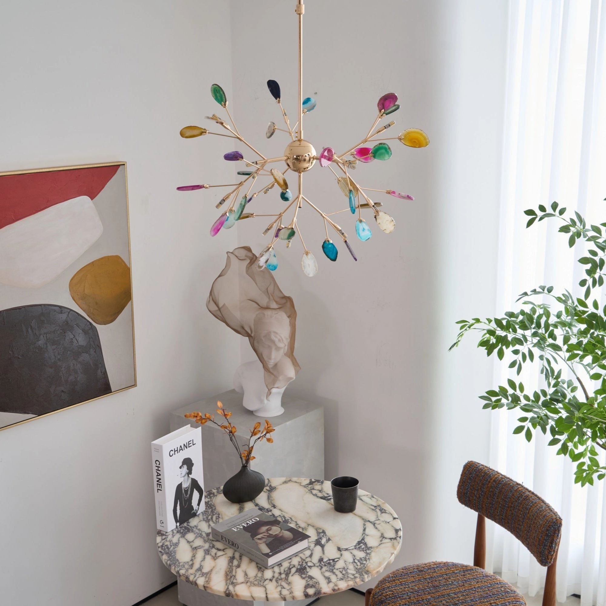 Agate Flake Chandelier