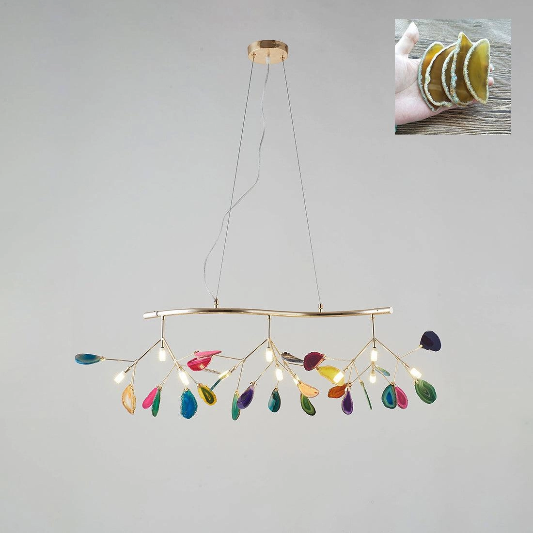 Agate Flake Chandelier