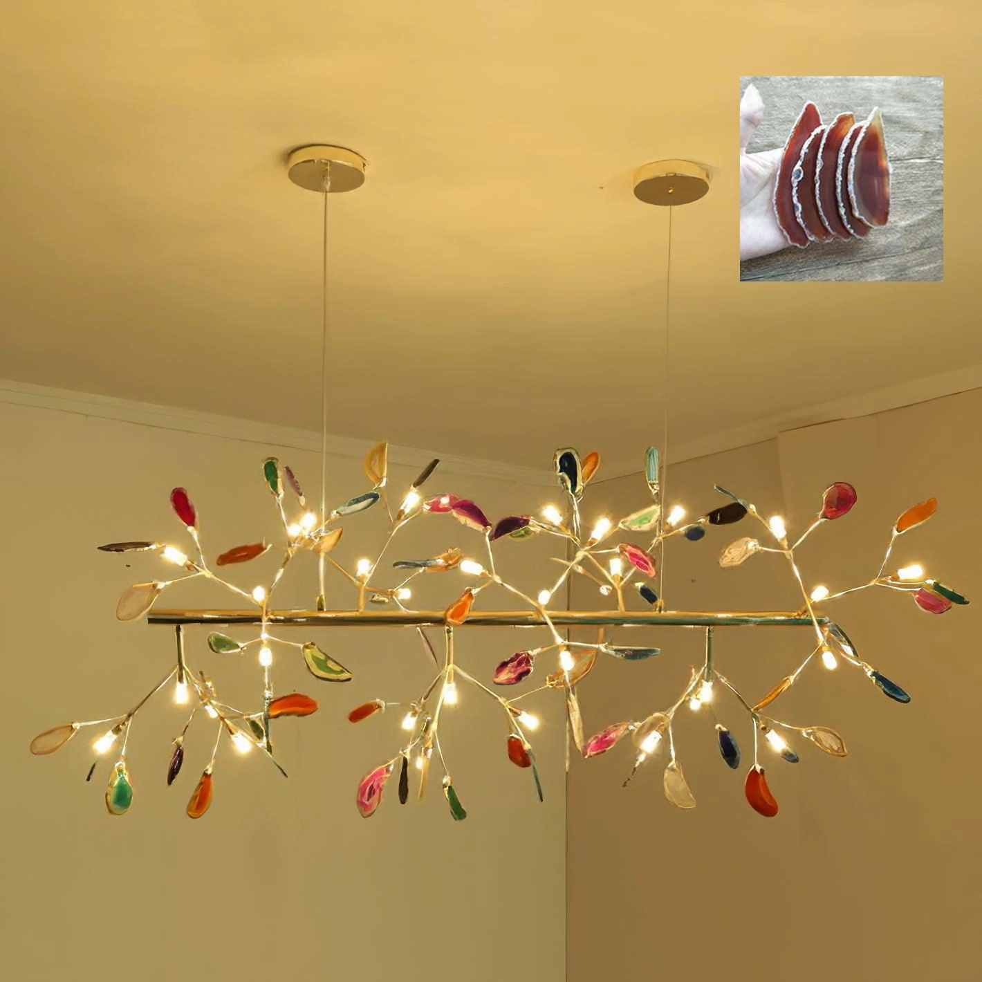 Agate Flake Chandelier
