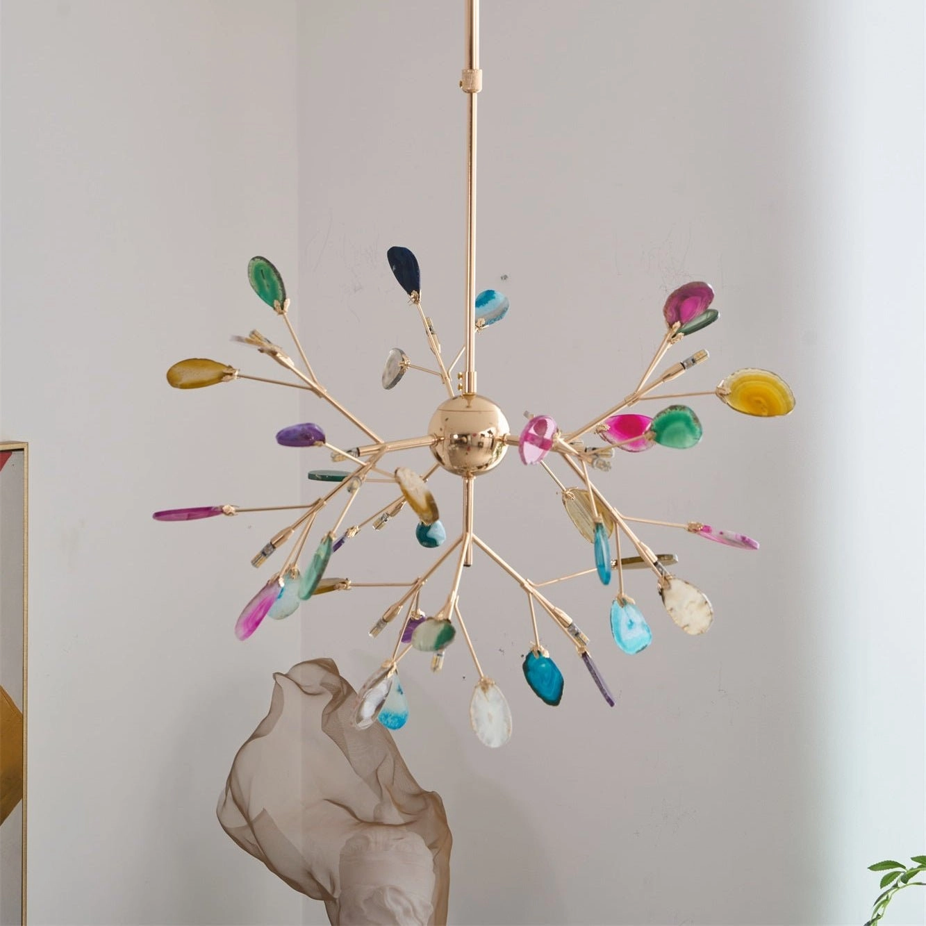 Agate Flake Chandelier