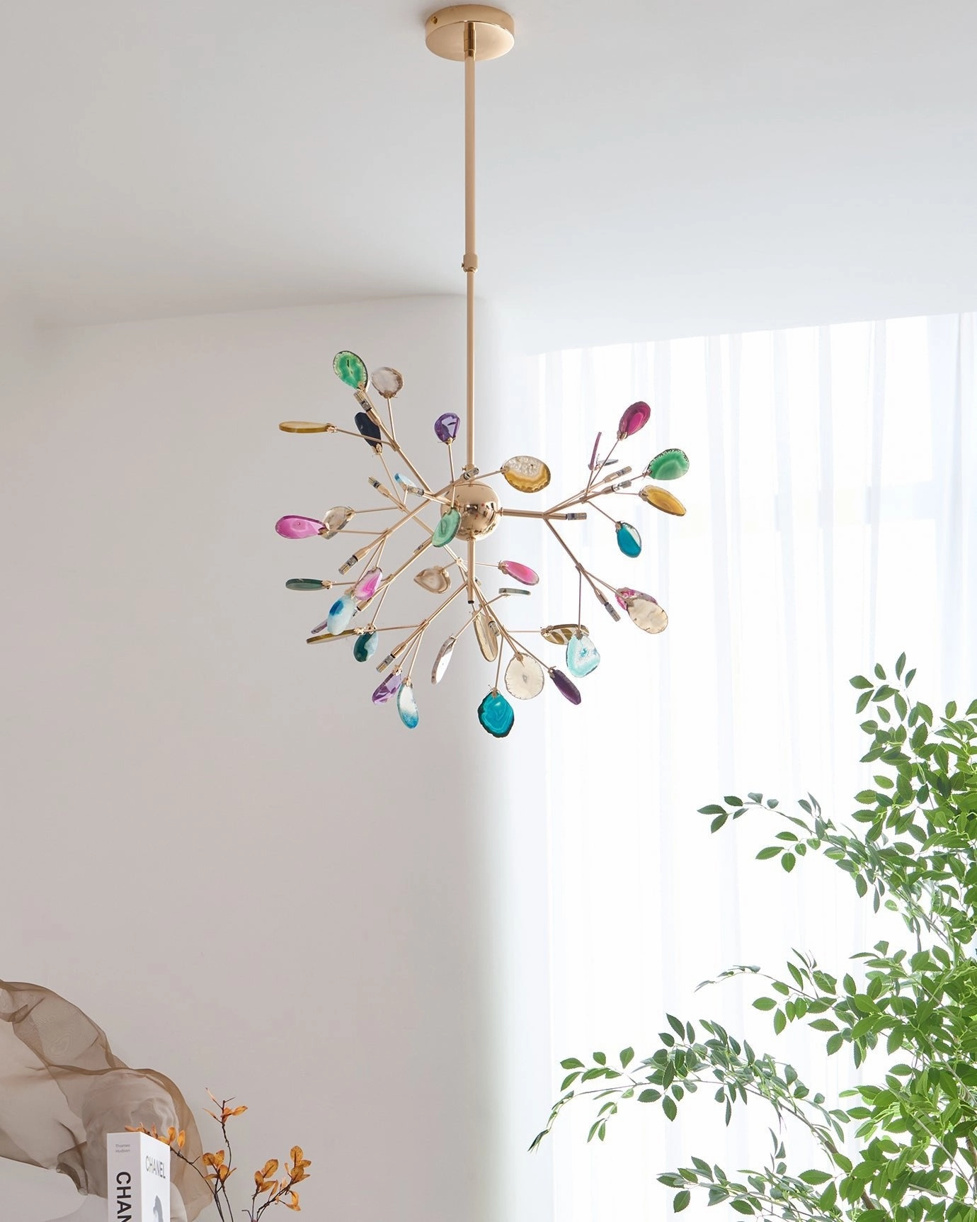 Agate Flake Chandelier